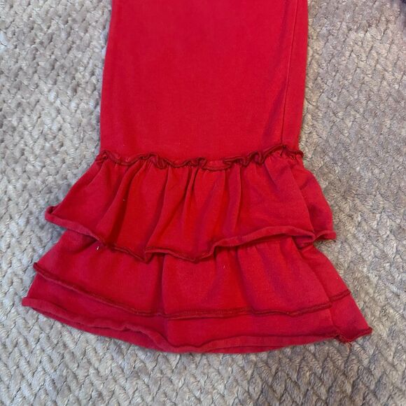 Girl’s Red Ruffle Pants Size 7 - Picture 4 of 8